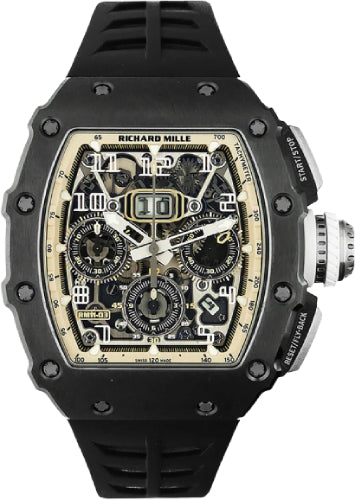 Richard Mille RM11-03 Chronograph "The Last Black Edition" 50mm Openworked Dial