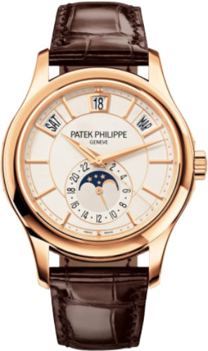 Patek Philippe Annual Calendar 5205R-001 Complications Moon Phases Rose Gold White Dial Main image