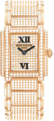 Patek Philippe Twenty-4 4909/50R-001 Twenty~4 Ladies Rose Gold Diamond Pave