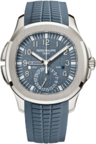 Patek Philippe Aquanaut 5164G-001 Travel Time White Gold Blue-Gray Dial Main image
