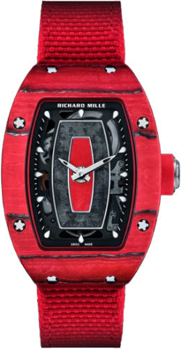 Richard Mille Automatic Racing RM07-01 Red Carbon Black Red Dial