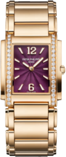 Patek Philippe Twenty-4 4910/1201R-010 Twenty~4 Ladies Rose Gold/Diamonds Purple Dial Main image