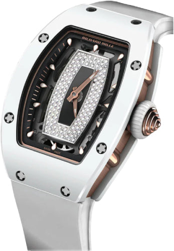 Richard Mille RM07-01 Rose Gold / White Ceramic Openworked Diamond Dial Main image