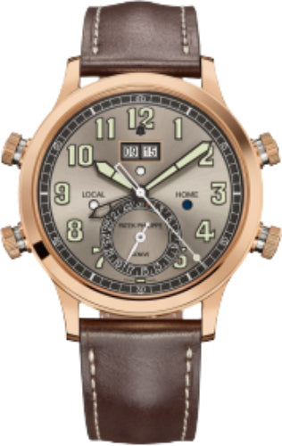 Patek Philippe Grand Complications 5520RG-001 Alarm Travel Time Rose Gold Gray Dial Main image