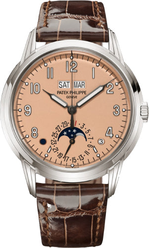 Patek Philippe Grand Complications 5320G-011 Perpetual Calendar White Gold Rose Opaline Dial