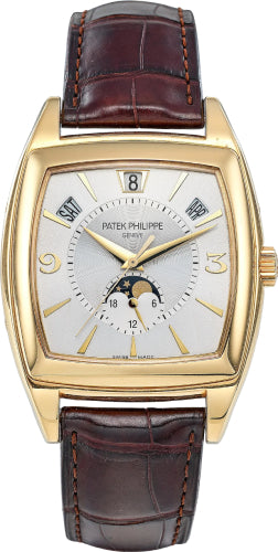 Patek Philippe Annual Calendar 5135J-001 Gondolo Calendario Yellow Gold Silver Dial Main image