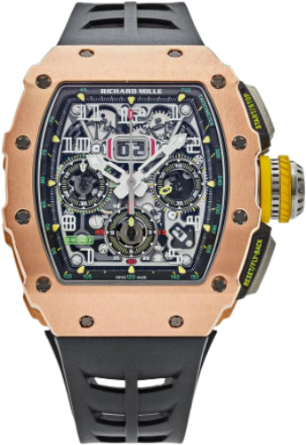 Richard Mille RM11-03 Chronograph Rose Gold 50mm Openworked Dial