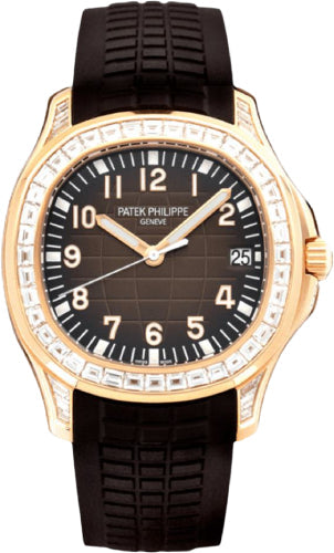 Patek Philippe Aquanaut 5167/300R-010 Rose Gold Brown Dial Diamond Bezel Main image