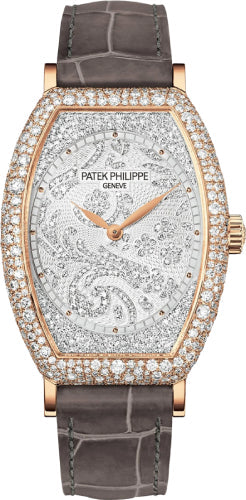 Patek Philippe Gondolo 7099R-001 Ladies Guilloched Rose Gold Diamond Pave Main image