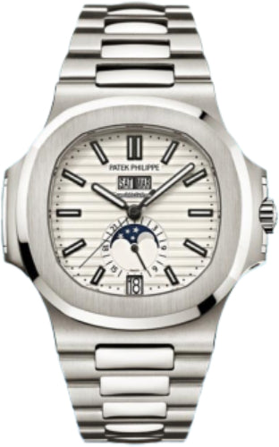 Patek Philippe Nautilus 5726/1A-010 Moon Phase Date Stainless Steel White Index Main image