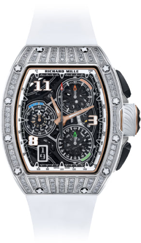 Richard Mille Lifestyle Flyback Chronograph RM72-01 White Gold & Medium Set Diamonds Main image