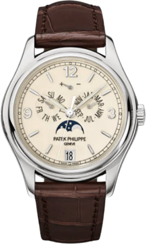 Patek Philippe Annual Calendar 5146G-001 Complications Moon Phases White Gold Cream Dial