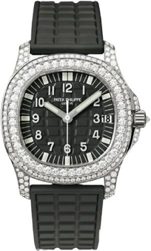 Patek Philippe Aquanaut 5069G-001 Ladies White Gold Diamonds Black Dial Main image