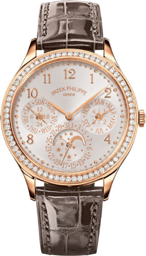 Patek Philippe Grand Complications 7140R-001 Ladies First Perpetual Calendar Rose Gold Silver Dial Diamond Bezel Main image