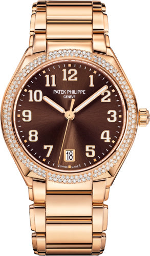 Patek Philippe Twenty-4 7300/1200R-001 Twenty~4 Ladies Rose Gold Brown Sunburst