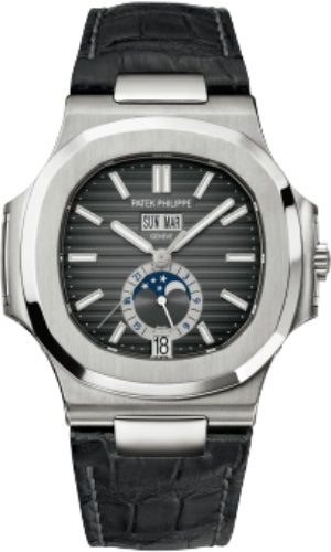 Patek Philippe Annual Calendar 5726A-001 Nautilus Moon Phases Stainless Steel Black Dial Main image