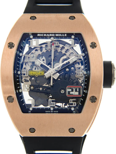 Richard Mille Automatic Winding with Oversize Date RM029 Automatic Winding Oversize Date Rose Gold