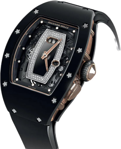 Richard Mille RM37 Rose Gold / Black Ceramic Openworked Diamond Dial Main image