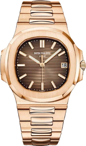 Patek Philippe Nautilus 5711/1R-001 Date Sweep Seconds Rose Gold Brown Dial