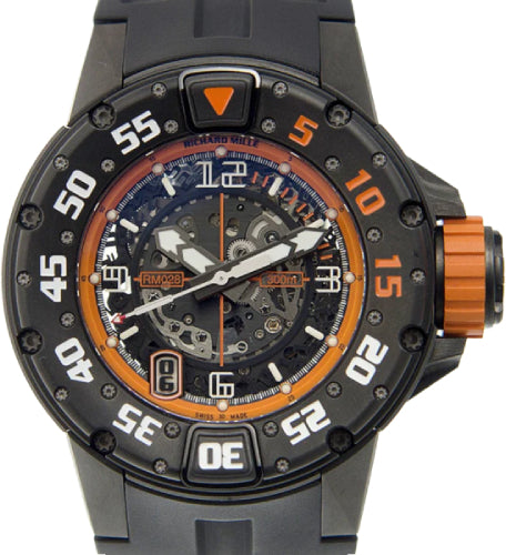 Richard Mille RM028-AJTI Titanium Transparent Skull Orange Automatic 47mm Main image