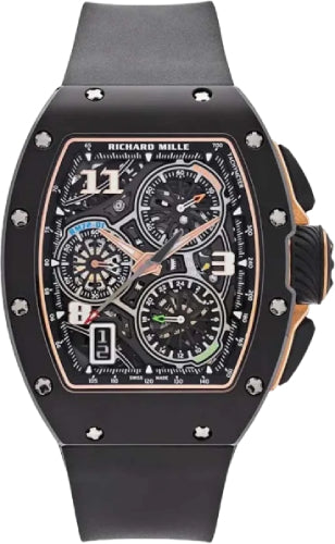 Richard Mille RM72-01 Black Ceramic Automatic Winding Lifestyle Flyback Chronograph