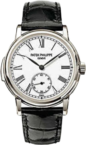 Patek Philippe Grand Complications 5078P-001 38mm White Roman Platinum Leather Automatic