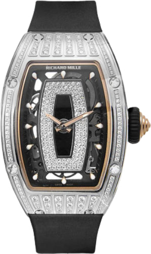 Richard Mille RM07-01 MED White Gold Diamond Set Black Automatic