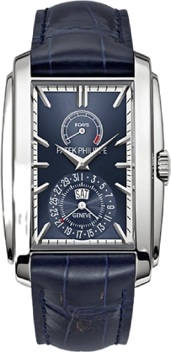 Patek Philippe Gondolo 5200G-001 White Gold Blue Sunburst Index 8-Days Day-Date