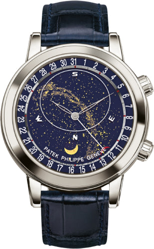 Patek Philippe Grand Complications 6102P-001 Celestial Moon Age Platinum Blue Sky Chart Dial