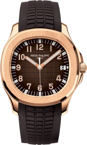 Patek Philippe Aquanaut 5167R-001 Date Sweep Seconds Rose Gold Brown Dial