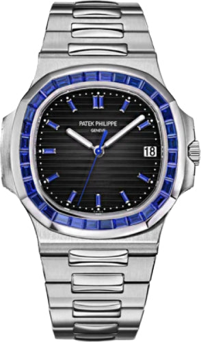 Patek Philippe Nautilus 5711/111P-001 Platinum Blue Sapphire Bezel & Dial Main image