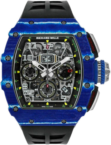 Richard Mille RM11-03 Chronograph Blue/White Quartz TPT" Jean Todt" 50mm Openworked Dial