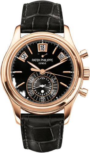 Patek Philippe Annual Calendar 5960R Complications Flyback Chronograph Rose Gold 43.25mm Black Dial