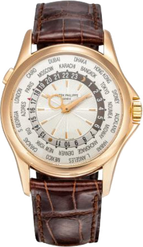 Patek Philippe World Time 5130J-001 Complications 39.5mm Silver Yellow Gold Automatic