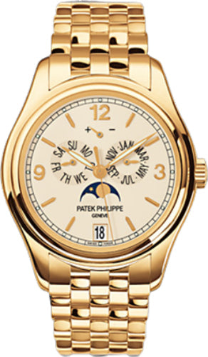 Patek Philippe Annual Calendar 5146/1J-001 Complications Moon Phases Date Yellow Gold Cream Dial Main image