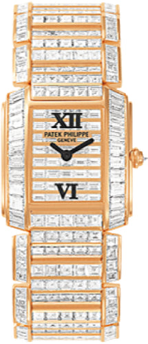 Patek Philippe Twenty-4 4908/101R-001 Twenty~4 Ladies Rose Gold Diamond Set