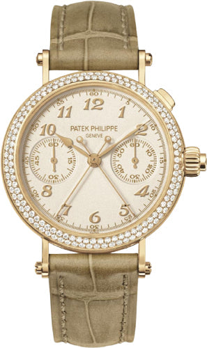 Patek Philippe Grand Complications 7059R-001 Ladies Silver Opaline Arabic Rose Gold Manual 33.2mm