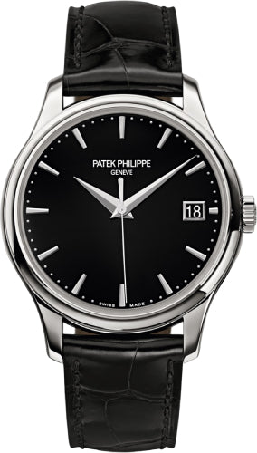 Patek Philippe Calatrava 5227G-010 Date Sweep Seconds White Gold Black Dial