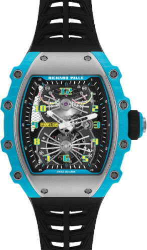 Richard Mille Manual Winding Tourbillon Aerodyne Limited Edition RM 21-02 Manual Winding Tourbillon Aerodyne Hanes 214/Carbon TPT Blue