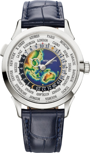Patek Philippe World Time 5231G-001 Complications Rare Handcrafts White Gold Grand Feu Cloisonns Dial Main image