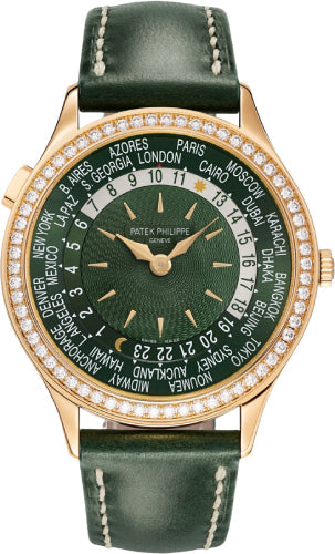 Patek Philippe World Time 7130R-014 Complications Rose Gold Olive Green Dial Main image