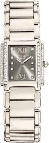 Patek Philippe Twenty-4 4910/20G-010 Twenty~4 Ladies White Gold Grey Dial