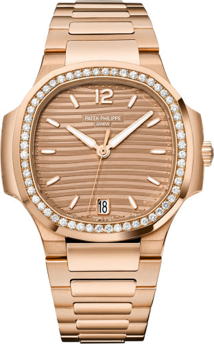 Patek Philippe Nautilus 7118/1200R-010 Ladies Rose Gold Golden Brown Dial