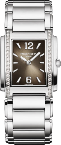 Patek Philippe Twenty-4 4910/1200A-010 Twenty~4 Ladies Stainless Steel Grey Sunburst Dial Main image
