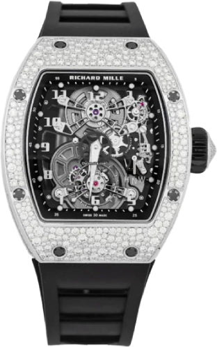 Richard Mille RM17-01 Chronograph Tourbillon White Gold Diamond Bezel 48mm Openworked Dial