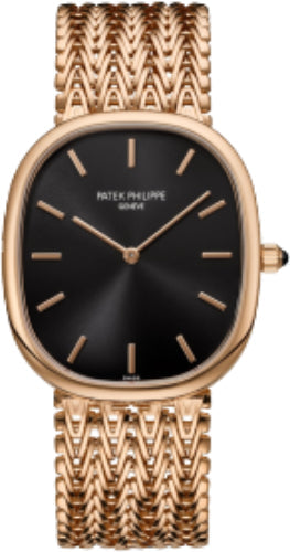 Patek Philippe Golden Ellipse 5738/1R-001 Rose Gold Black Dial Bracelet Main image