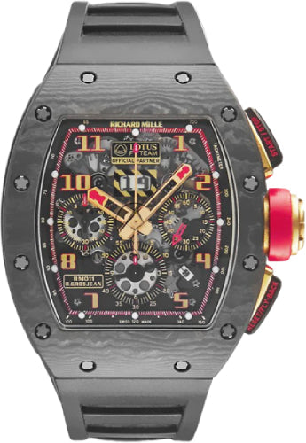 Richard Mille RM11-02 Carbon/Rose Gold "Romain Grosjean" Lotus F1 Team 50mm Openworked Dial