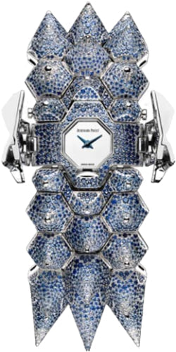 Audemars Piguet Haute Joaillerie Diamond Outrage 67701BC.SS.9191BC.01 Mirror Polished Dial Sapphire Set 34mm White Gold Quartz