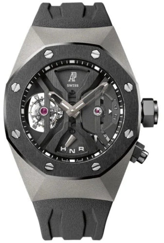 Audemars Piguet Royal Oak Concept 26560IO.OO.D002CA.01 GMT Tourbillon 44mm Openworked Black Ceramic Titanium Rubber Main image