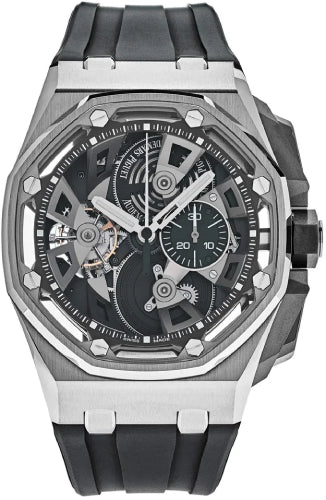 Audemars Piguet Royal Oak Offshore 26421ST.OO.A002CA.01 Tourbillon Chronograph Black Stainless Steel Rubber Manual 45mm Main image